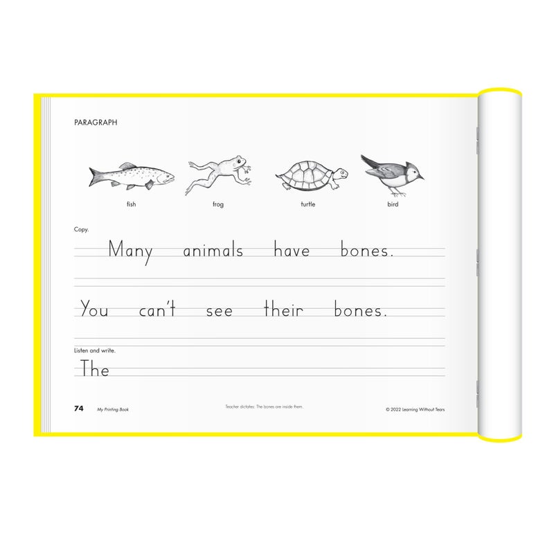 Learning Without Tears My Printing Book Student Workbook, Age 6+, 1st Grade+, Handwriting Practice, Writing Book, School & Home, Language Arts, Tutoring, Sensory - Image 4